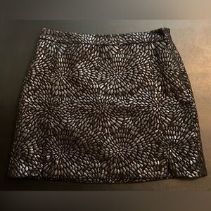 LOFT | Black Shimmery Mini Skirt